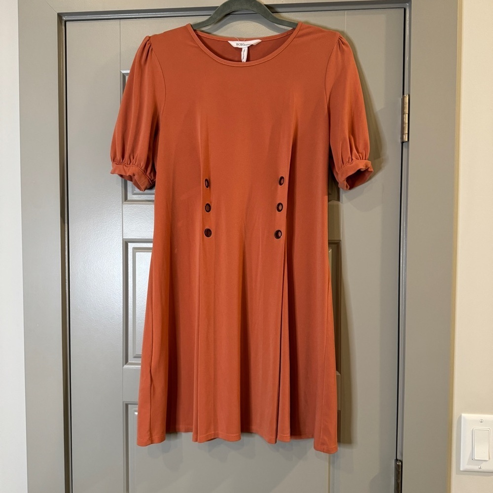BCBGENERATION | Short sleeve peach dress